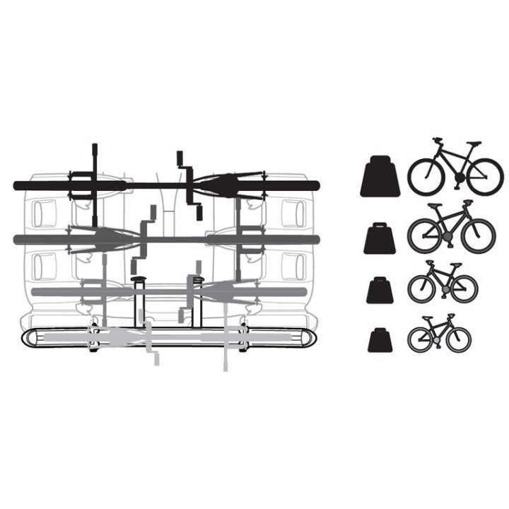 Thule VeloCompact 4th Bike Adapter - Aluminium