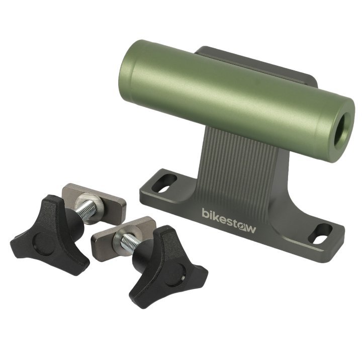 BikeStow Tilting Fork Mount - Schwenkbare Gabelbefestigung - 15x110 mm Boost Thru-Axle Torque Cap