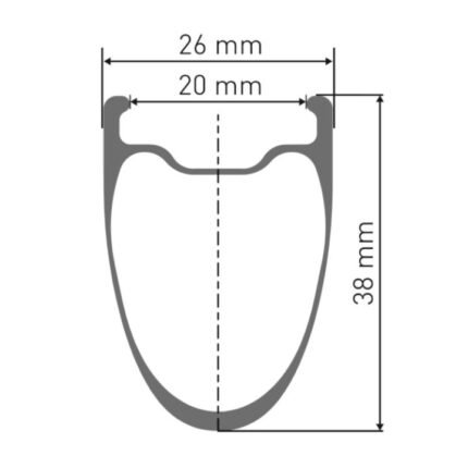 DT Swiss | Continental WTS Laufradsystem - ARC 1100 DICUT 38 Vorderrad